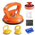 WASAIQI Dent Puller,Car Dent Puller 3 Pack Dent Remover Tool Suction Cup Dent Puller Dent Removal Kit for Car and Dent Repair Kit for Car Body,Tiles Lifting,Objects Moving,Screen (Yellow+White)