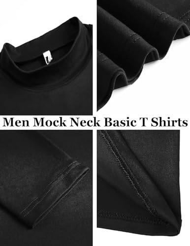 Image of DENIMHOLIC Men's Slim Fit T Shirt (TURT-BLACK-S Black S)