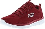 Suela: poliuretano. Zapatillas deportivas Skechers 12615/RED Graceful-Get Connected para mujer, color rojo y blanco, color Rojo, talla 38 EU