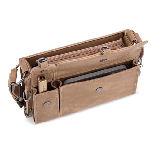 Wrangler Small Shoulder Bag Y2K Purse for Women with Chic Detachable Charms & Multiple Pockets4