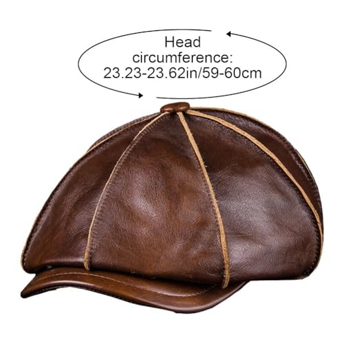Béret Gavroche Ajustable en Cuir Véritable | Finis les Bonnets Ternes - 4