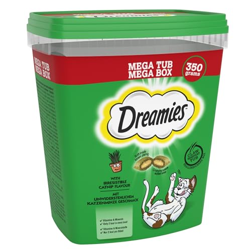 DREAMIES Cat Treats with Catnip Flavour 350g MegaTub Pack of 2