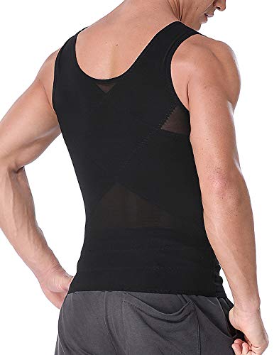 Men Body Shaper Vest Tummy Control Tank Top Compression Waist Slimming Shirts3