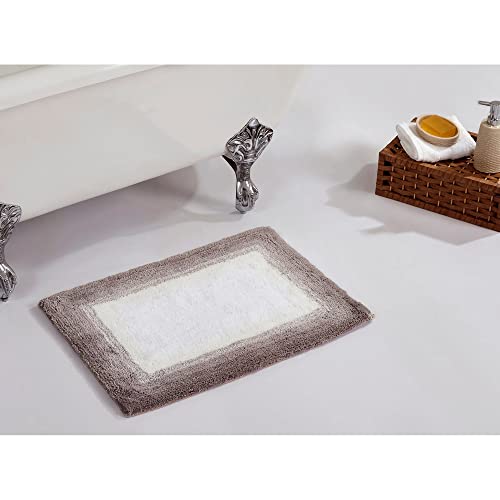 Better Trends Round Bath Mat, 30" Diameter, 100% Cotton Non Slip Bathroom Rug, Water Absorbent, Machine Washable, (Rose) Torrent Collection by Better Trends - Used condition - Image 5