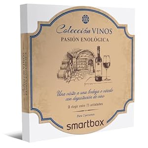 Smartbox – Caja Regalo Pasión enológica – Idea de Regalo para Padres – 1 Visita a Bodega o viñedo con cata de Vino para 2 Personas
