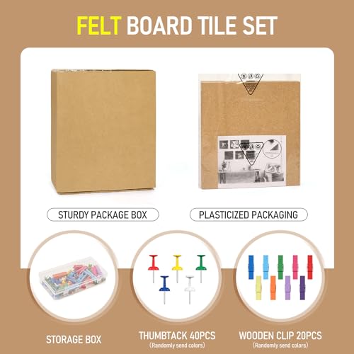 Cork Board Tiles - 8 Packs Adhesive Corkboards for Wall,Small Cork Board Decorations, CorkBoard Squares, Cork Sheet Decorative CorkBoard for Office, School & Home by Facilife - Used condition - Image 3