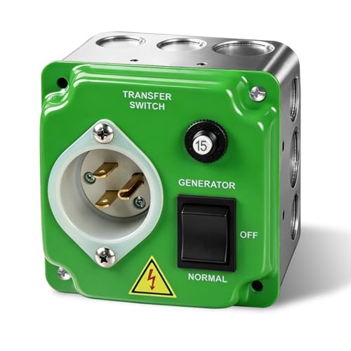 20A Generator Transfer Switches Replacement for EZ Generator Switch, Manual Generator Switch Panel...
