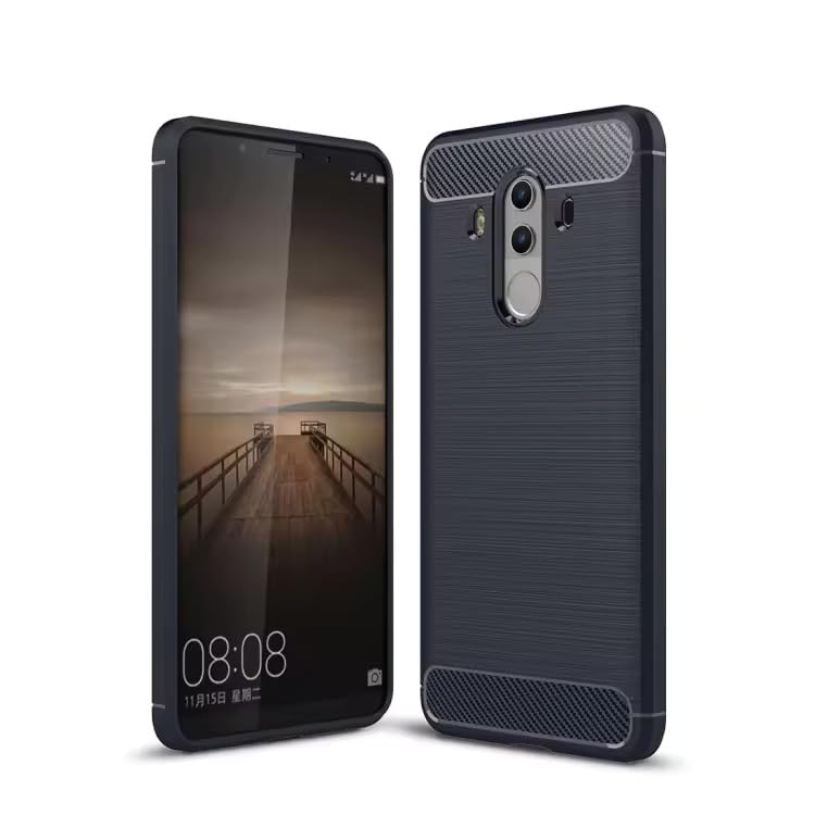 Image of Hybrid Carbon Fiber Back Case for Huawei Mate 10 Pro (Blue)