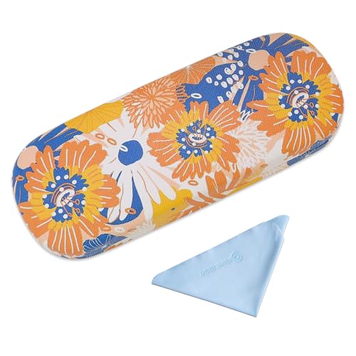 Image of PERFECTSIGHT Hard Shell Eyeglasses Case, PU Leather Protective Glasses Case, Cute Eyeglass Case for Women Men Girls