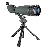 ★ Disfrute de imágenes nítidas y brillantes de la vida salvaje colorida: las lentes totalmente multicapa eliminan los reflejos y un prisma BAK-4 de alta densidad premium ofrece una calidad óptica superior. Experimente imágenes vibrantes de alto contraste con la máxima ampliación sin aberraciones cromáticas. El objetivo de 90 mm ofrece un campo de visión más brillante y claro incluso en condiciones de poca luz en comparación con los objetivos más pequeños.
