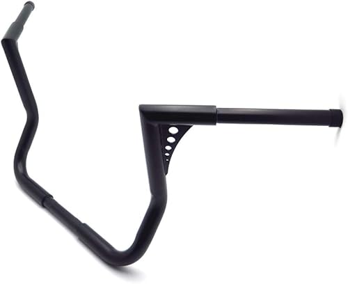 HTTMT- US-TGHD-HB025-BK2-1-1/4" Ape Hanger Manillar de 12 pulgadas de altura compatible con Harley Touring con carenado Batwing