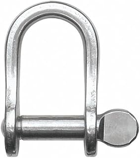 D Shackle,Screw Pin,880 lb. -6 pack