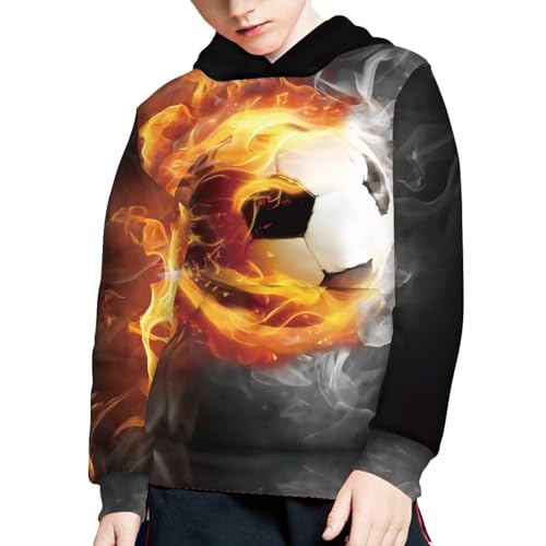 Suobstales Hoodies for Boys Kids Long Sleeve Sweatshirt Hooded Sweaters with Pocket Casual Pullover Tops Age 6-16