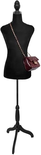 Miniatura 6 de SubSun Forma de vestido femenino con soporte de trípode ajustable, cuerpo de torso de maniquí para mujer, para exhibición, costura, decoraciones,