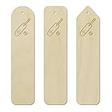 3 x 'Cricket Bat & Ball' Engraved Birch Bookmarks (BK00014055)