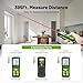 Huepar Laser Distance Measure 395Ft. Digital Rechargeable Laser Measuring Tool with Bluetooth -Phone APP, Angle Sensor, 1/16in Accuracy, M/in/Ft Unit, Pythagorean Mode, Measure Distance, Area, Volume