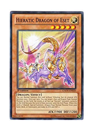 VY p GAOV-EN020 Hieratic Dragon of Eset |AZghS (m[}) 1st Edition