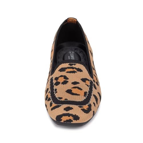 Image of Frank Mully Women's Loafer Flats Square Toe Comfortable Office Work Shoes, Cute Penny Loafer Slip On Walking Driving Shoes