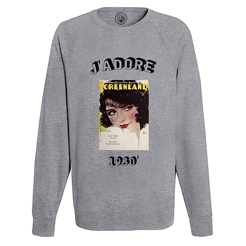 Sweat Homme J'adore 1930 pour un Look Vintage au Quotidien et Sorties Rétro