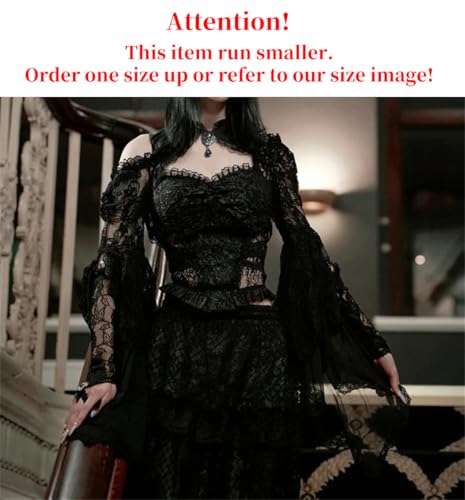 Image of Bolero Shrug Top Trad Goth Black Shawls and Wraps for Evening Dresses Short Cardigan