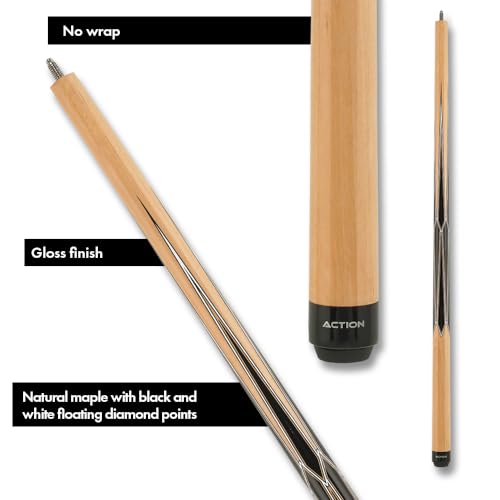 Taco de billar Action Sneaky Pete 29 in maple negro miniatura 3
