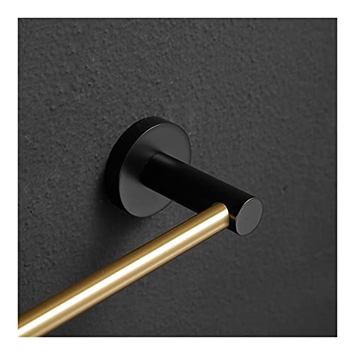 Barre de serviette en laiton CRODY double porte-serviette mural or - 5