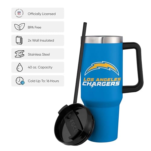 Image of FOCO NFL unisex-adult NFL Team Logo Insulated Travel Mug 40oz XL Tumbler