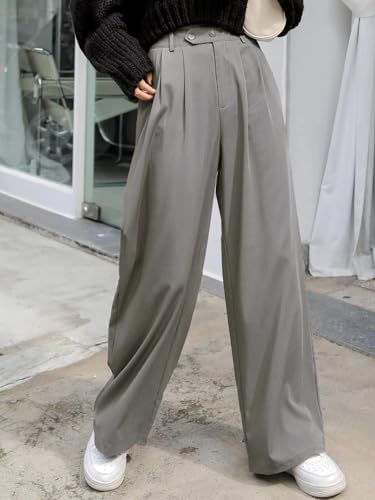 KOTTY grey cotton pants – image 2