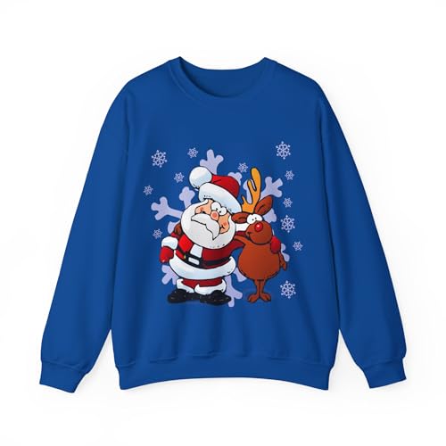 Pull de Noël Père Noël Amis tricot d'hiver chaud pour homme et femme