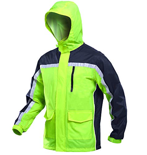 ایگرد | قیمت و خرید MAGCOMSEN Mens Waterproof Outdoor Jackets Mulit Pockets  Fishing Cycling with Hood Raincoat