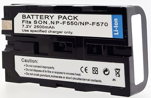 Batería NP-F570 para iluminación sin cables en rodajes urbanos
