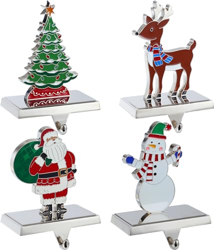 Set-of-4-Christmas-Stocking-Holder-for-Mantel-Christmas-Stocking-Hanger-for-Mantel-Metal-Deer-Tree-Santa-Snowman-Christmas-Stocking-Holder-for-Fireplace-Mantle-Heavy-Stocking-Hooks2023-New-Set Set of 4 Christmas Stocking Holder for Mantel Christmas Stocking Hanger for Mantel Metal Deer Tree Santa Snowman Christmas Stocking Holder for Fireplace Mantle Heavy Stocking Hooks2023 New Set