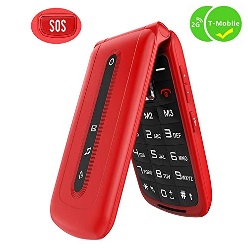 Ushining Flip Phone Unlocked SOS Button Dual SIM Card Easy to Use Unlocked Flip Cell Phone Large Button Large Speaker Compatible with 2G T-Mobile Simple Mobile Straight Talk Lycia(Red) Ushining Flip Phone Unlocked SOS Button Dual SIM Card Easy to Use Unlocked Flip Cell Phone Large Button Large Speaker Compatible with 2G T-Mobile Simple Mobile Straight Talk Lycia(Red)
