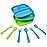 Re-play 3x3 Divided Toddler Plates and Utensils Set - Toddler Forks and Spoons Set - Dishwasher and Microwave Safe - Made in USA - Under the Sea