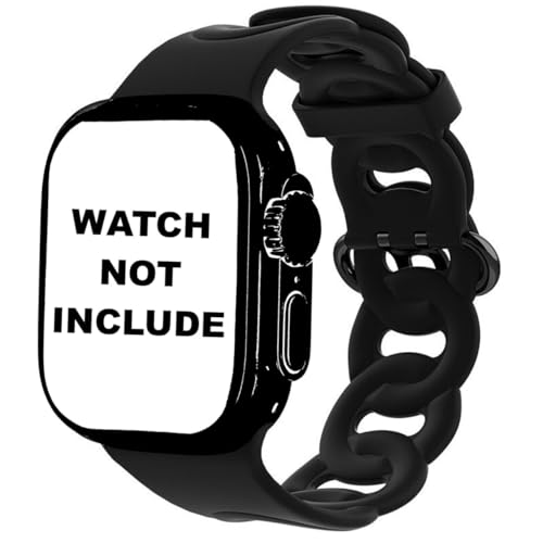 Image of YODI New Edition Soft Silicone Sport Strap Band for Fire-Boltt Ring BSW005, FireBoltt Ring Pro BSW029, CrossBeats Ignite Cube /Surge /S5 /S4 /S3 /S4 Max Smartwatch (Watch Not Included) (B-BLACK)
