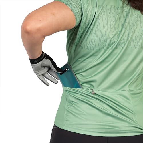 Endura Women's Hummvee Ray Short Sleeve Jersey |Rapid Wicking | Back Pockets, Jade, XS - Image 7
