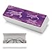 VstaDank Hawaii with Purple Sea Turtle Glasses Case for Women Men Practical Beautiful Eyeglass Case Fashion Leather Hard Sunglasses Case
