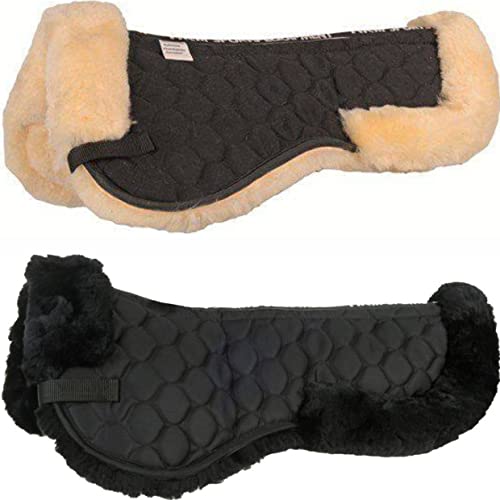 Coussin de selle poney véritable peau d'agneau HKM tapis amortisseur