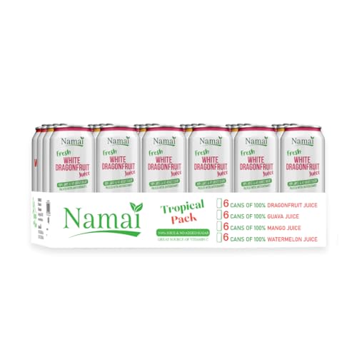 Image of Namai 100% Pure Juice Tropical Pack, No Added Sugar, Pack of 24 | No Preservatives, Never From Concentrate, 1 Ingredient Only