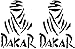 mural stickers Autocollant Dakar pour décorer votre voiture ou hors route 4 x 4 - applicable sur les murs - fenêtres - murs Decal Moto Gare - Camper et Home Decor Wall And Noir 2 pièces 20 x 15 cm