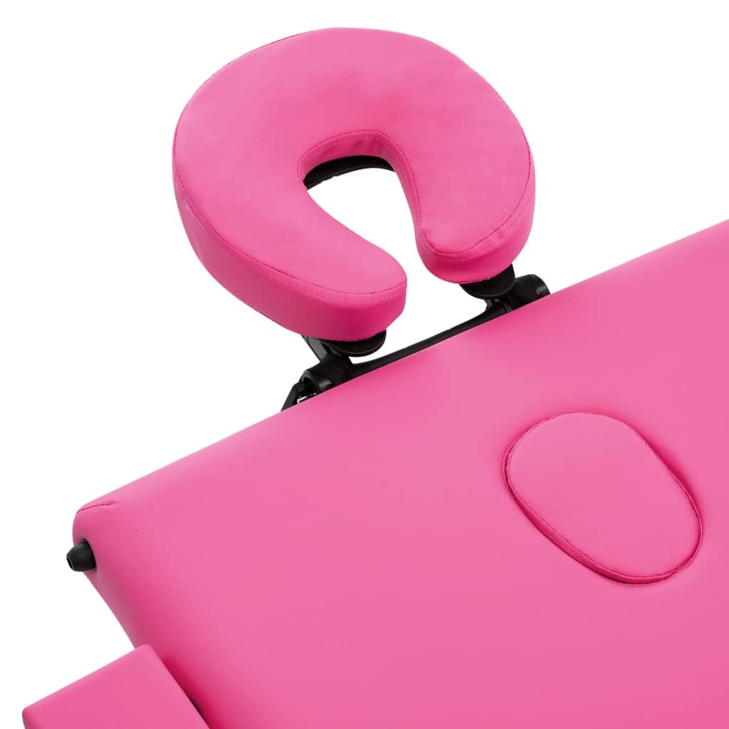 Générique Table de Massage Pliable 3 Zones Bois Rose,Santé & beauté,Hygiène personnelle,Massage & Relaxation,Tables de Massage,Rose,18.85 KG,110188