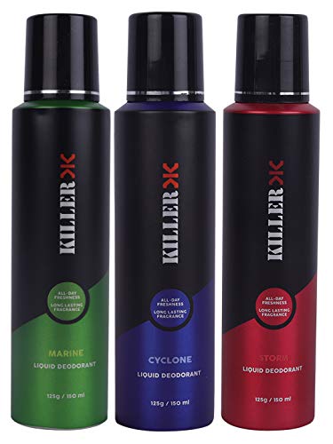 KILLER Killer Deodorants for Men, 150 Milliliters