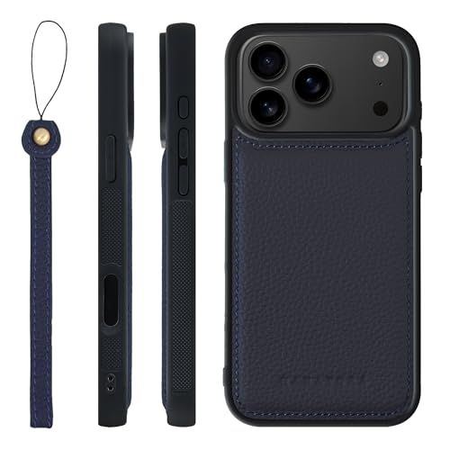 HANATORA for iPhone 17ProMax �P�[�X �{�v �ϏՌ� �o���p�[�^ �X�}�z�P�[�X �X�}�z �X�g���b�v �t�� �V�������N���U�[ �M�t�g �l�C�r�[ SPGGZ-17ProMax-Navy