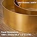 Feelers Copper Metal Brass Sheet Roll 32 Gauge x 2 inch x 40 inch, Brass Plate High Hardness Free-Cutting Brass Strip in Various Widths (2