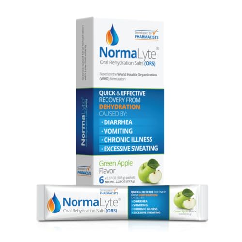 NormaLyte Oral Rehydration Salts- Pack of 6 (Apple) | Energy