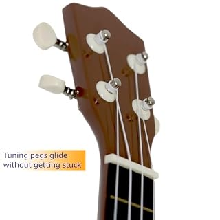 Trademark Innovations Ukulele for Beginners, 21 Inch, Brown - Les Beatles, Paul McCartney, John Lennon, RIngo Starr, George Harrison Trademark Innovations Ukulele for Beginners, 21 Inch, Brown – Image 3