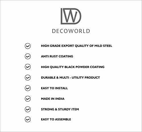 DECOWORLD || Planter Stand for Flower Pots and Plant Pots|| Metal Plant Stand for Balcony, Living Room, Indoors and Outdoors (Set of 2)