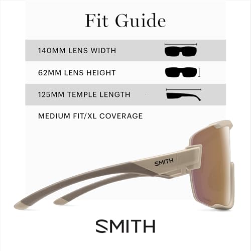 Image of SMITH Wildcat Sunglasses with ChromaPop Shield Lens - Performance Sports Sunglasses for Biking & More - For Men & Women
