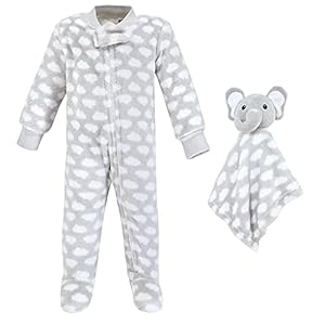 Hudson Baby Unisex-Baby Flannel Plush Sleep and Play and Security Toy