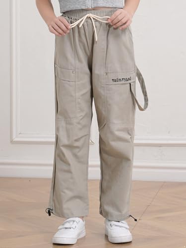 Boys Casual Cargo Pants Kids Elastic Waist Jogger Parachute Trousers Sweatpants Y2K Fashion Pants2